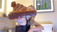 Femdom Puppy Play – Letty Cucks and Creampies Her Sub on Date Night Part 2