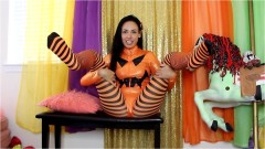 Kendall Olsen – Jack o Lantern Pantyhose