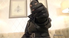 Kinky Leather Clips – Fetish Liza – Hooded leather mistress worship