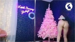 LittleBunnyB – Decorating My Christmas Tree Naked