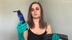 Nina Crowne – How to Put on Latex Opera Gloves