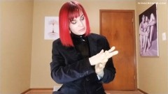 Nina Crowne – New Latex Gloves at Work