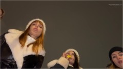 Petite Princess FemDom – Amateur Public POV Foursome Spitting Humiliation In Winte