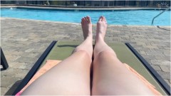 Princess Wystri – Feet and Legs By the Pool IGNORE
