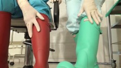Queens of Kink – Medical bootjob POV  Liza and Miss Miranda