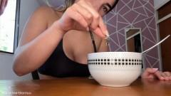 RISE OF THE GIANTESS – Breakfast Time – Giantess Gabriela