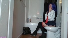 Sage Eldritch – School Girl Raven Peeing [Voyeur