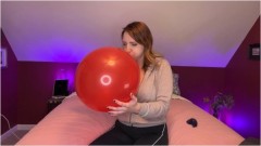 SneezeGoddess – Blowing Big Red and Blue Balloons Non Pop