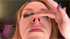 SneezeGoddess – Snotty Close Up Pignose Sneezes