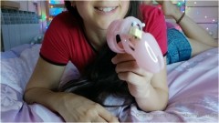 The Tiniest Bunny – You Me This Chastity Cage and My Bulls