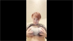 CurvyElvishGirl – 32DDD breasts and playing with them