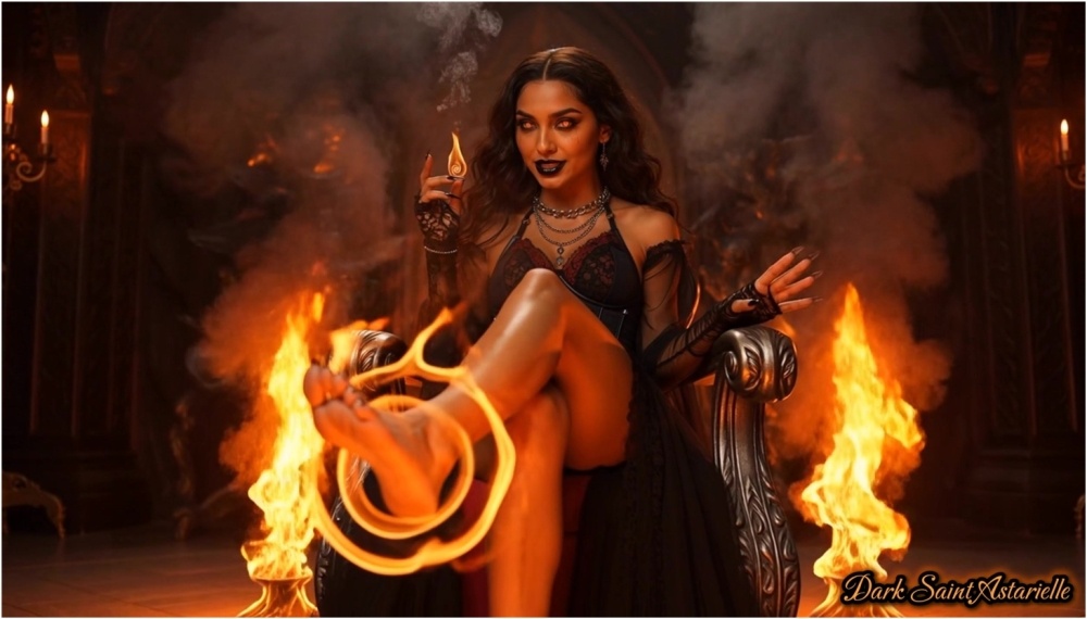 Mistress Misha Goldy – Your Dark Future Unveiled in My Flames